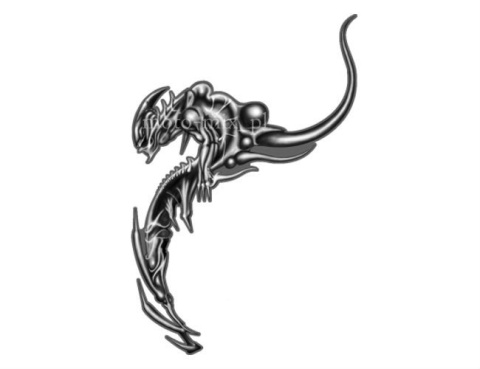 Naklejka tuningowa - OBCY (Alien) stworek Naklejka tuningowa - OBCY (Alien) stworek