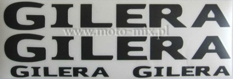 Naklejki motocyklowe Gilera (czarne) Naklejki motocyklowe Gilera (czarne)