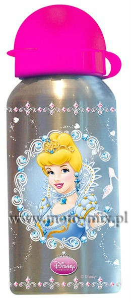 Bidon rowerowy Księżniczki Princess Disney ALUMINIOWY - Atestowany! Bidon rowerowy Księżniczki Princess Disney ALUMINIOWY - Atestowany!