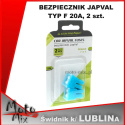 BEZPIECZNIK JAPVAL TYP F 20A, 2 szt.