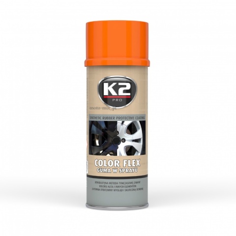 COLOR FLEX Guma w sprayu K2 POMARAŃCZOWY 400 ML COLOR FLEX Guma w sprayu K2 POMARAŃCZOWY 400 ML