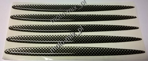 Naklejka silikonowa ŁZA pasek CARBON 17x1,5 CM Naklejka silikonowa ŁZA pasek CARBON 17x1,5 CM