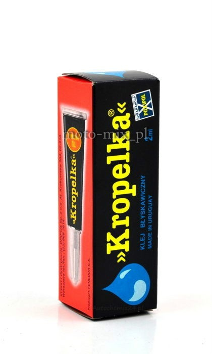 Kropelka uniwersalny klej błyskawiczny 2ml Kropelka uniwersalny klej błyskawiczny 2ml