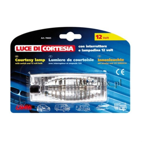 Lampka wewnętrzna uniwersalna 12V Lampka wewnętrzna uniwersalna 12V