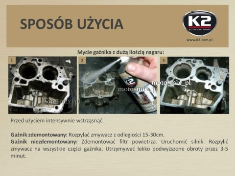 Preparat do czyszczenia GAŹNIKÓW K2 Preparat do czyszczenia GAŹNIKÓW K2