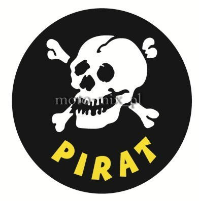 Naklejka Pirat CZACHA żółty Naklejka Pirat CZACHA żółty