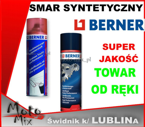Smar Penetrujący Syntetyczny BERNER 500 ML Smar Penetrujący Syntetyczny BERNER 500 ML