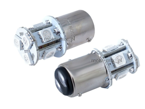 Żarówka P21/5W BAY15d 8x 5050 SMD LED 4W 12V CZERWONA 2 szt. Żarówka P21/5W BAY15d 8x 5050 SMD LED 4W 12V CZERWONA 2 szt.