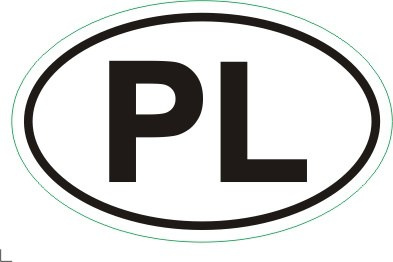 Naklejka tuningowa - PL (mała) Naklejka tuningowa - PL (mała)