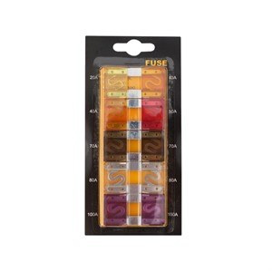 Bezpieczniki samochodowe - MAXI kpl 10 szt Bezpieczniki samochodowe - MAXI kpl 10 szt