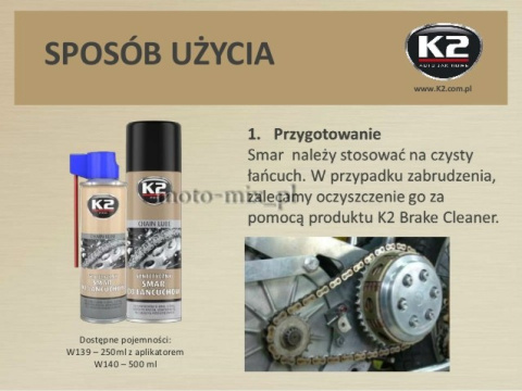 Smar SYNTETYCZNY SMAR DO ŁAŃCUCHÓW 250ML Smar SYNTETYCZNY SMAR DO ŁAŃCUCHÓW 250ML
