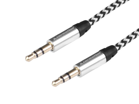 Kabel audio 300 cm, w oplocie z mikrofibry, jack > jack (AUX 3.5mm) Kabel audio 300 cm, w oplocie z mikrofibry, jack > jack (AUX 3.5mm)