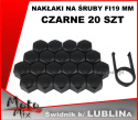 Nakładki na śruby CZARNE 21mm