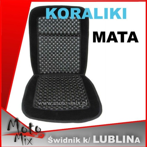 Mata na siedzenie - koraliki - czarna Carmotion Mata na siedzenie - koraliki - czarna Carmotion