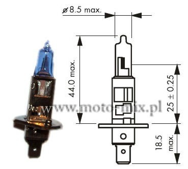 Żarówki H1 12v 55W xenon - 2 sztuki Żarówki H1 12v 55W xenon - 2 sztuki