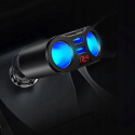 Ładowarka -rozgałęziacz-woltomierz /2 porty USB 3,1A-12V i 24V