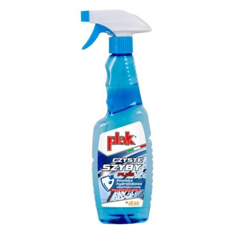 Płyn do mycia szyb z powłoką hydrofobową - Plak czyste szyby Plus 550ml Płyn do mycia szyb z powłoką hydrofobową - Plak czyste szyby Plus 550ml