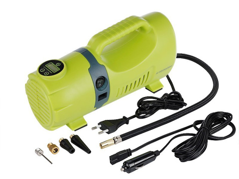 Kompresor powietrza DC 12V, AC 230V 200 PSI, automatyczny z cyfrowym ciśnieniomierzem, 4 adaptery Kompresor powietrza DC 12V, AC 230V 200 PSI, automatyczny z cyfrowym ciśnieniomierzem, 4 adaptery