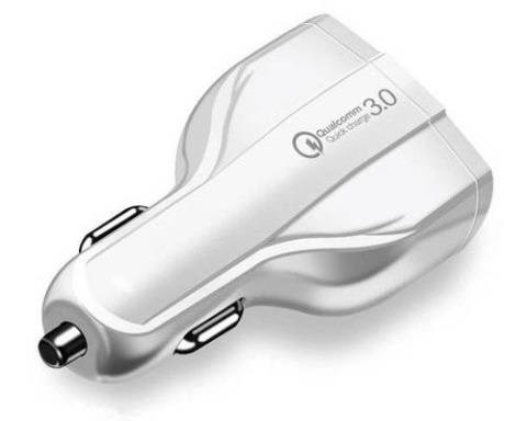 Ładowarka Szybka samochodowa 2x USB 1x Type-C | Szybkie ładowanie Quick Charge 3.0 | Ambient LED Ładowarka Szybka samochodowa 2x USB 1x Type-C | Szybkie ładowanie Quick Charge 3.0 | Ambient LED