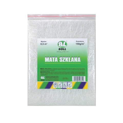 Mata szklana włókno do żywicy Boll 150g/m 0,5m Mata szklana włókno do żywicy Boll 150g/m 0,5m