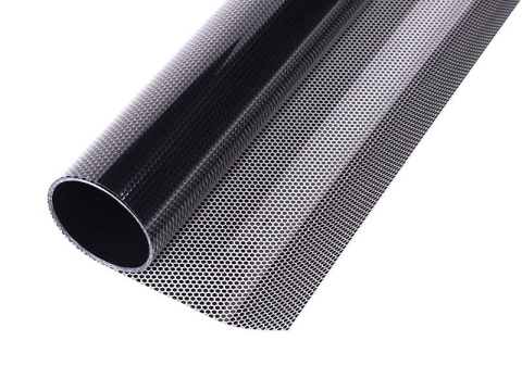 Folia do przyciemniania szyb ,dekoracyjna - czarne kropki 50 x 300 cm