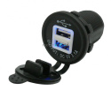 ŁADOWARKA -GNIAZDO 12 / 24V- 2 x USB - 2,1A i 1A
