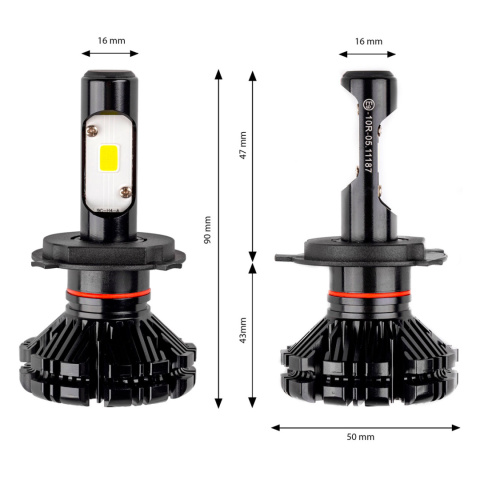 Zestaw żarówek LED H4 Zestaw żarówek LED H4