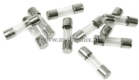 Bezpieczniki szklane 2,5 amp 5x20 mm Bezpieczniki szklane 2,5 amp 5x20 mm
