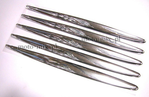Naklejka silikonowa ŁZA pasek chrom 28x1,5 CM Naklejka silikonowa ŁZA pasek chrom 28x1,5 CM