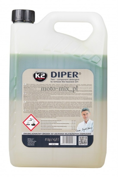 DIPER 5 kg Dwuskładnikowy środek do mycia bezdotykowego K2 pro DIPER 5 kg Dwuskładnikowy środek do mycia bezdotykowego K2 pro