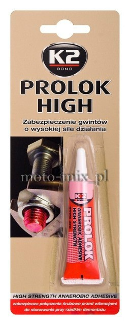 KLEJ PROLOK HIGH W271 6 ML K2 Do blokady śrub, duża siła, czerwony KLEJ PROLOK HIGH W271 6 ML K2 Do blokady śrub, duża siła, czerwony