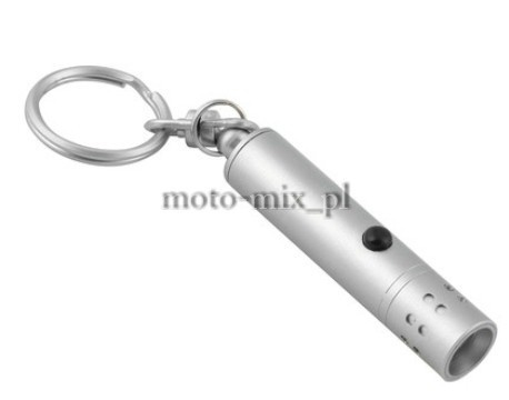 Latarka Brelok LED srebrny Włoski Latarka Brelok LED srebrny Włoski