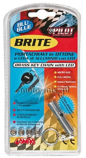 Latarka Brelok LED srebrny Włoski Latarka Brelok LED srebrny Włoski